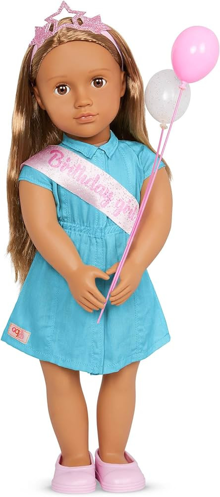 Our Generation - 18 Inch Doll - Blonde Hair and Brown Eyes - Birthday Party Accessories - Pretend... | Amazon (US)
