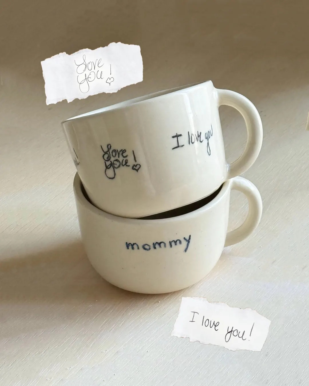Actual Handwriting Ceramic Mug, Personalized Keepsake Gift - Etsy | Etsy (US)