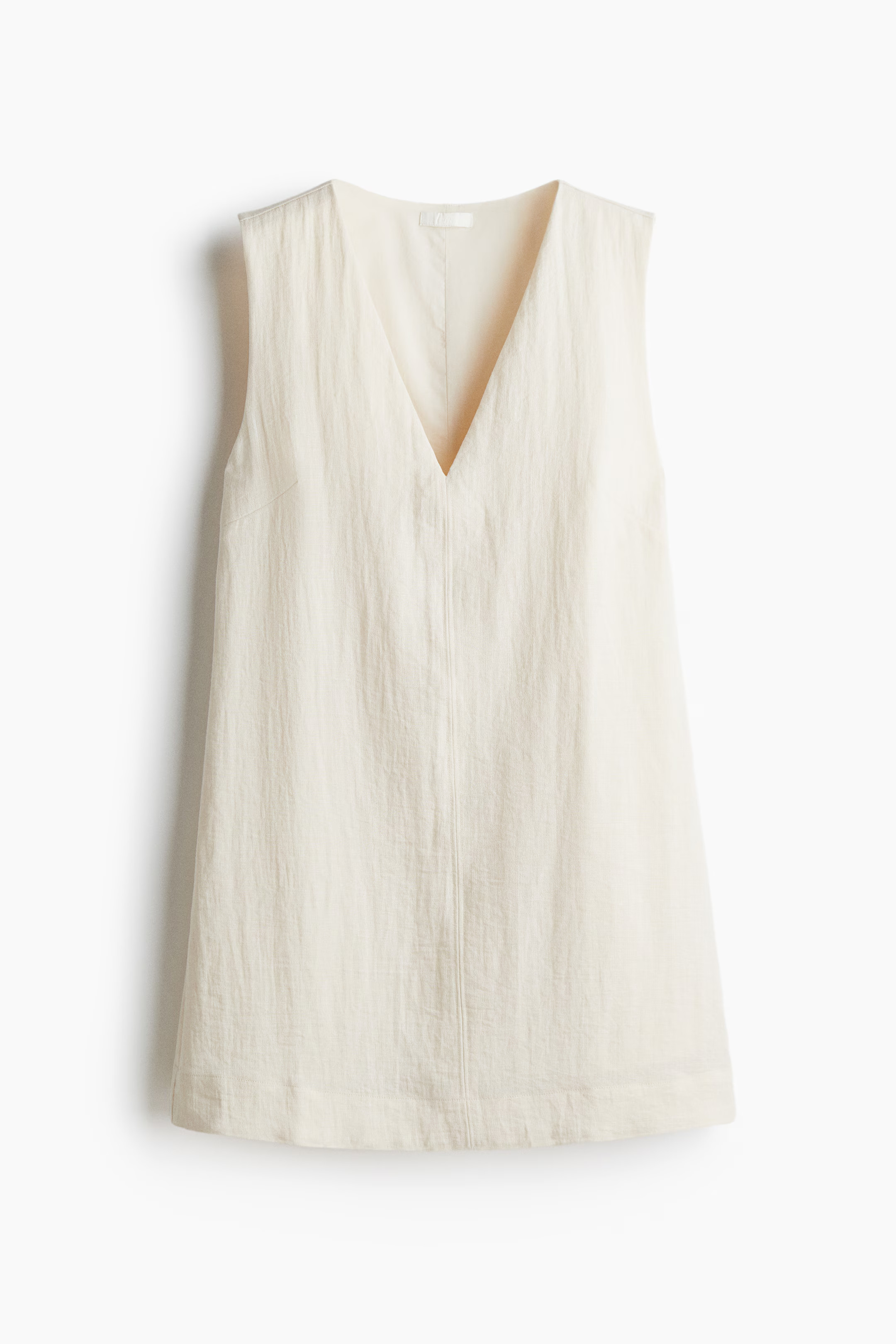 V-Neck Shift Dress - Light beige - Ladies | H&M US | H&M (US + CA)