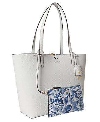 Faux-Leather Large Reversible Tote Bag | Macy's
