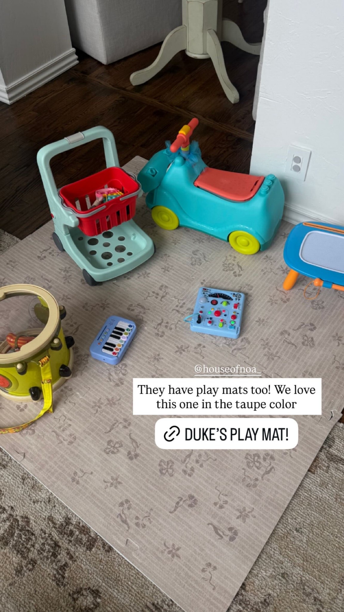 We love to get Duke’s play mats from House of Noa and had to grab this one in the taupe color! Many size options available!

Also linking some of his toys — these are great for toddlers!

#LTKKids #LTKHome #LTKmomlife