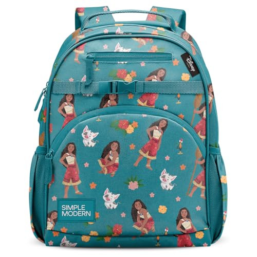 Simple Modern Medium Disney Toddler Backpack for School Girls and Boys | Kindergarten Elementary Kids Backpack | Fletcher Collection | Kids - 15" tall | Moana Oceana | Amazon (US)