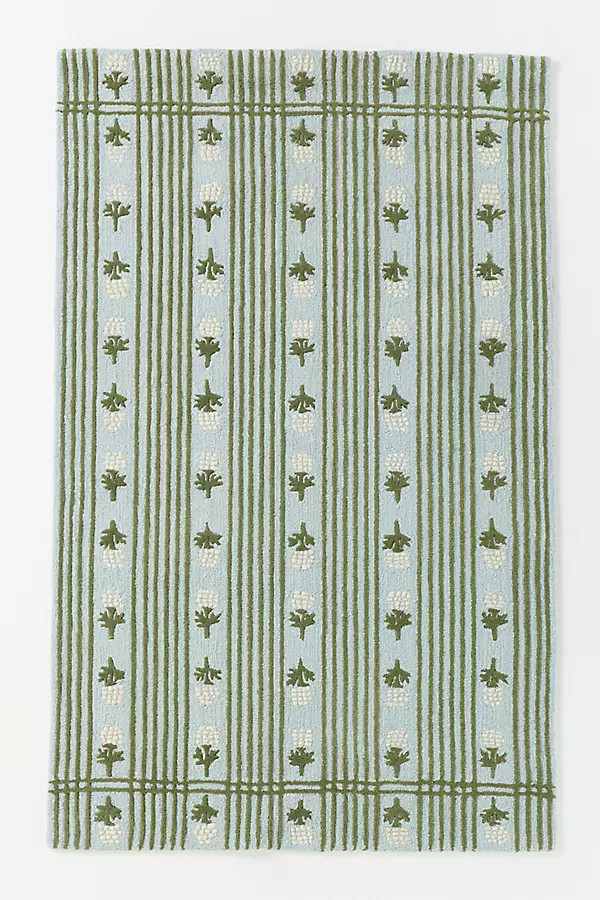Tufted and Hooked Wool Floral Rug | Anthropologie (US)