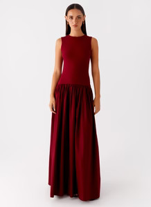 Shivani Maxi Dress - Maroon | Peppermayo (Global)