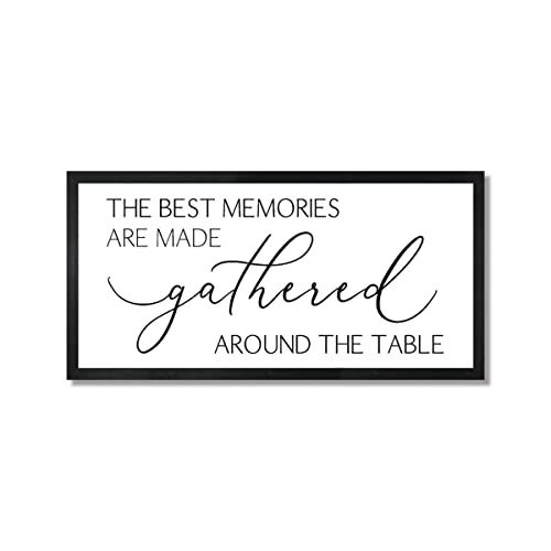 Dining room decor-wall sign-the best memories are made gathered around the table-dining room decor | Amazon (US)