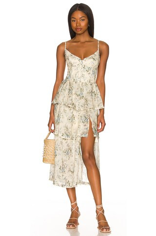 V. Chapman Margherita Dress in Blue Bouquet from Revolve.com | Revolve Clothing (Global)