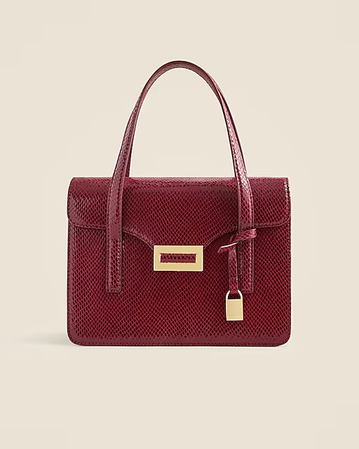 Edie accordion bag in Italian leather | J. Crew US