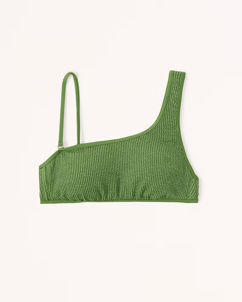 90s One-Shoulder Bralette Swim Top | Abercrombie & Fitch (US)