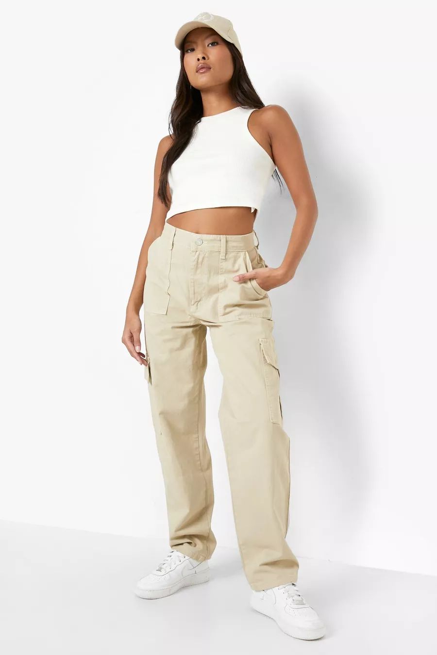 Petite Loose Cargo Jean | Boohoo.com (US & CA)