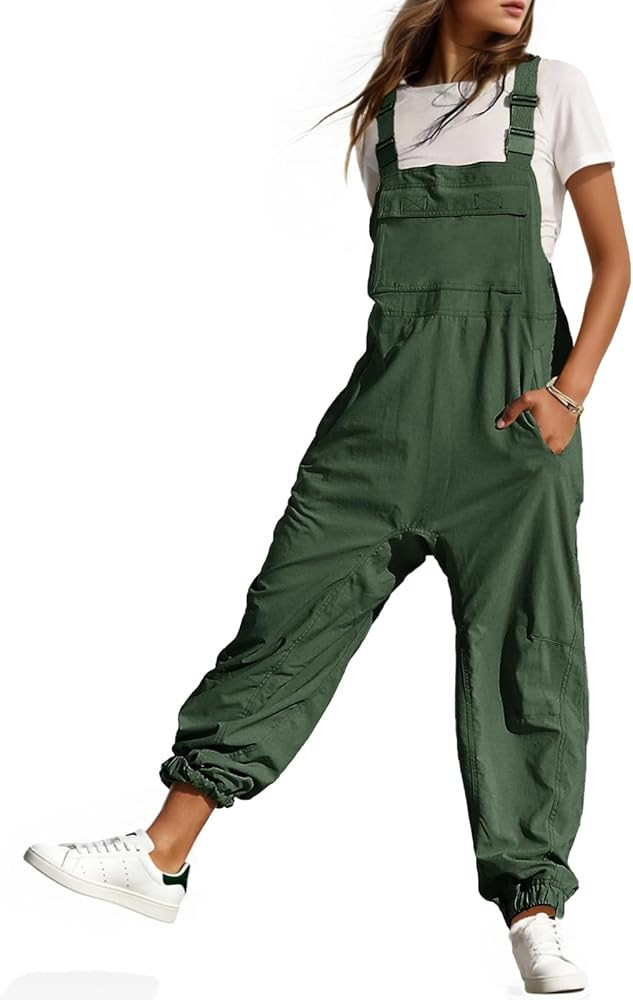 Cicy Bell Womens Casual Overalls Baggy Adjustable Straps Bib Jogger Jumpsuits Cute Cozy Outfits | Amazon (US)