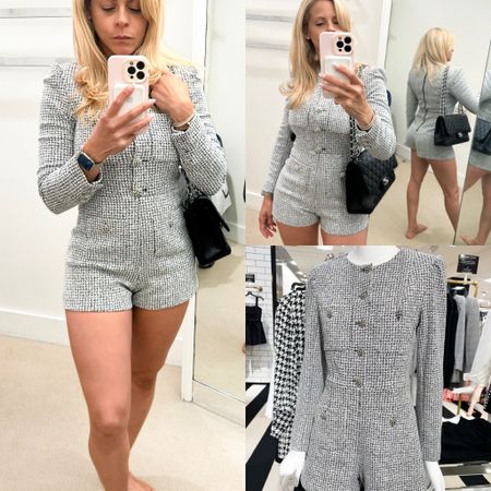 Tweed Romper 


#LTKstyletip