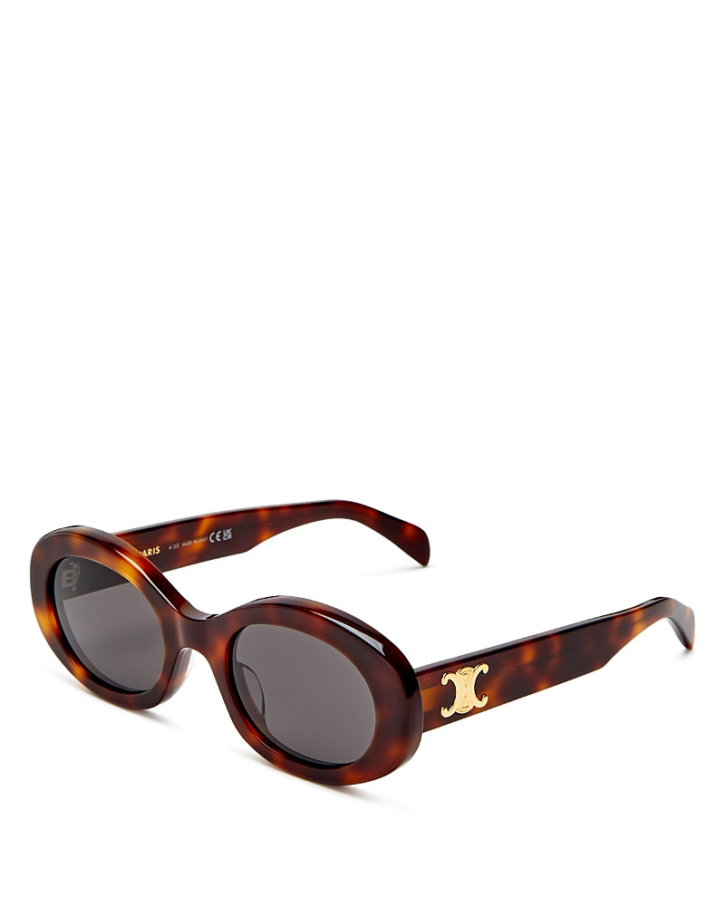 Celine Triomphe Oval Sunglasses, 52mm | Bloomingdale's (US)