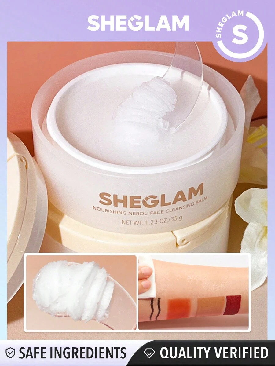 SHEGLAM Nourishing Neroli Face Cleansing Balm 35g Cream To Oil Vitamin C Makeup Melting Cleansing... | SHEIN