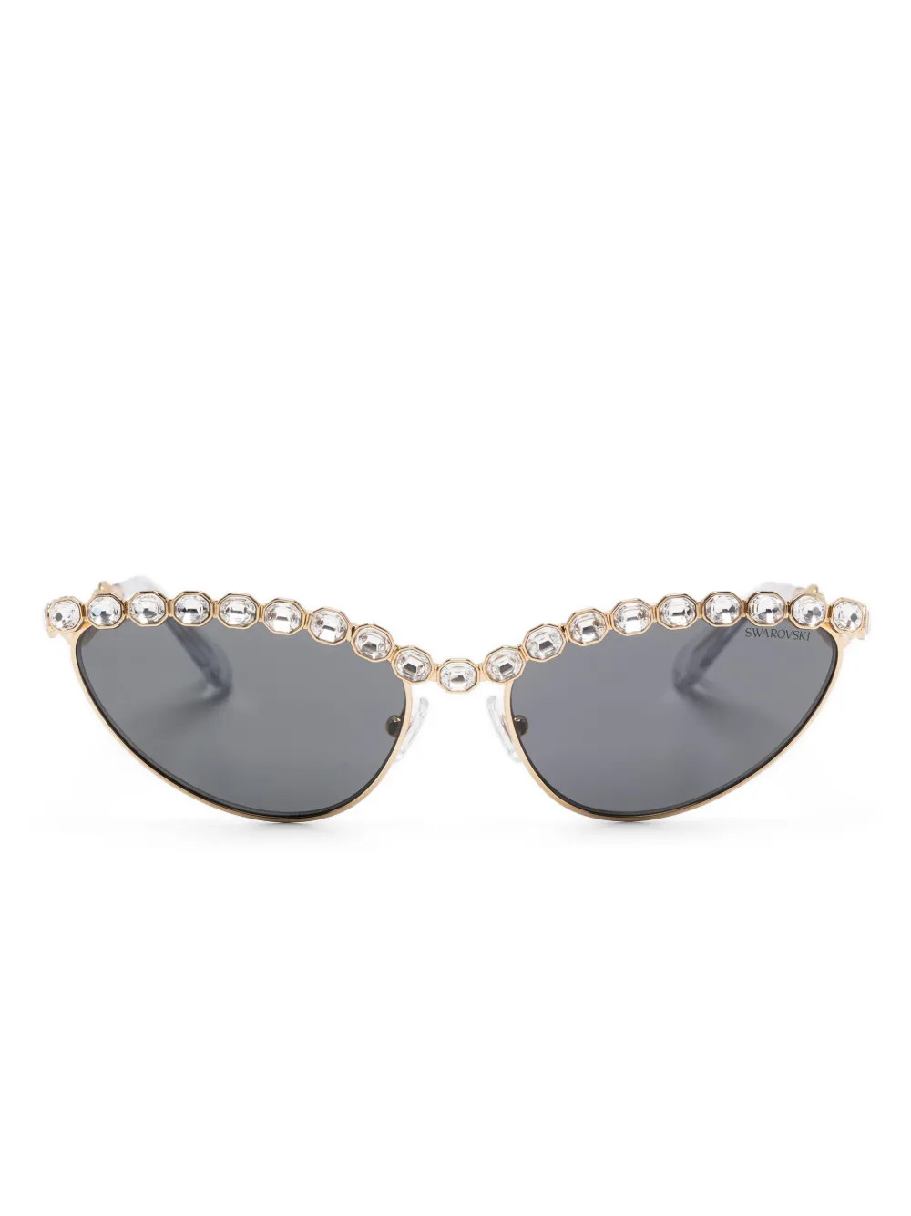 Swarovski crystal-embellished Sunglasses | Gold | FARFETCH BR | Farfetch (BR)