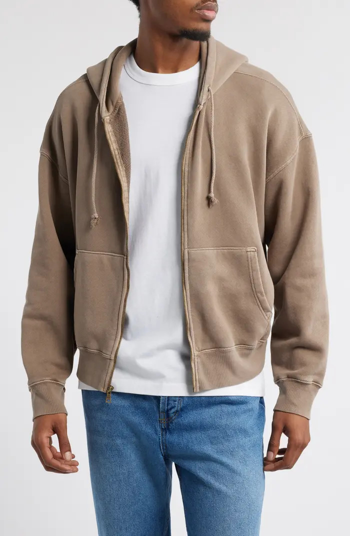 Core Oversize Terry Full Zip Hoodie | Nordstrom