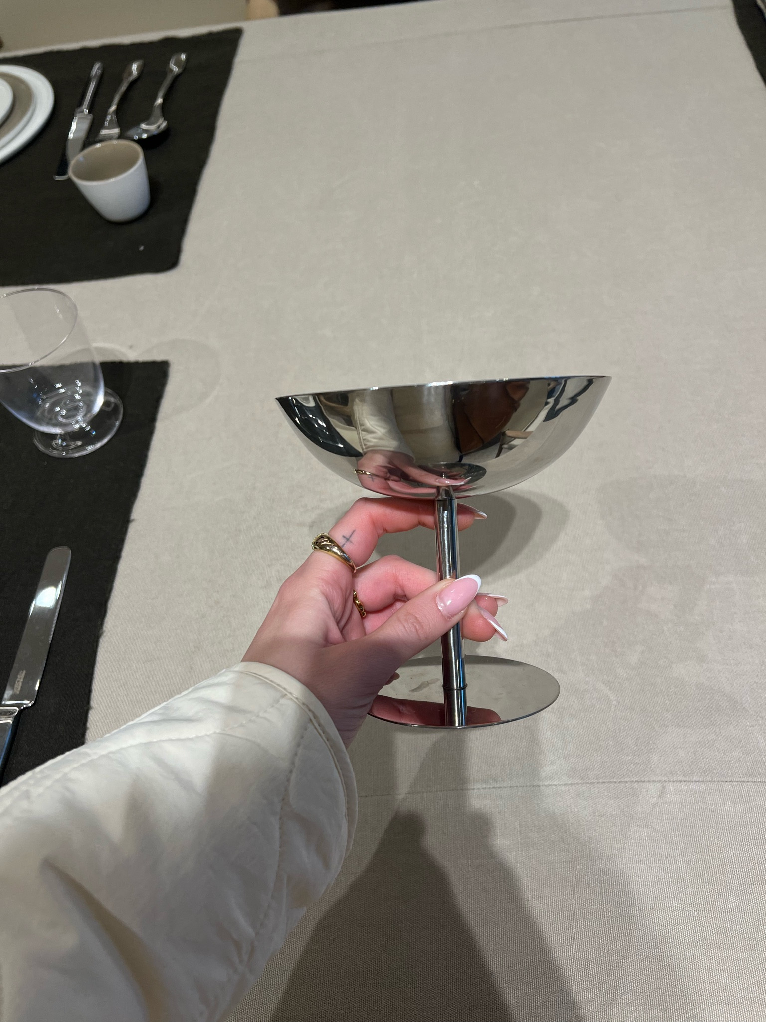 The cutest chrome glass, stainless steel, zara home, ice cream plate

#LTKuk #LTKhome #LTKeurope