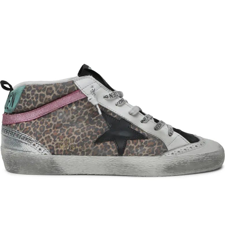 Golden Goose Mid Star Leopard Print Sneaker (Women) | Nordstrom | Nordstrom