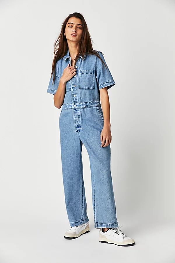 Levi's Short Sleeve Boilersuit by Levi's at Free People, More Money More Problems, S | Free People (Global - UK&FR Excluded)