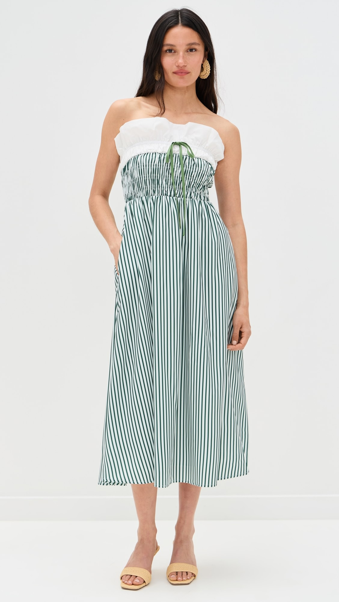 Bailey Rose Striped Midi Dress | Shopbop | Shopbop