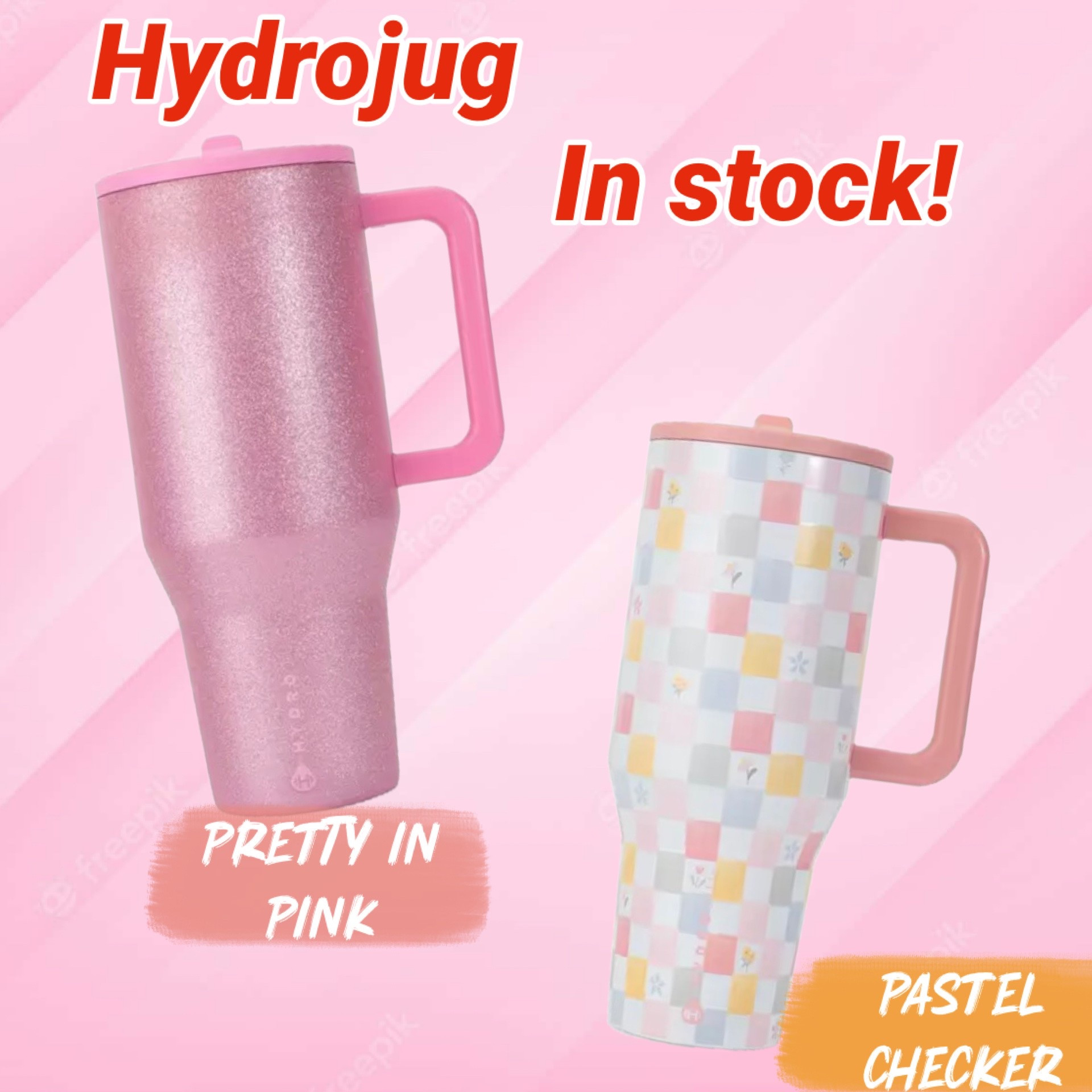 Hydrojug Pretty in pink and Pastel Checkers are in stock! They come in multiple styles. I love the pink! #hydrojug

#LTKActive #LTKHome #LTKmomlife