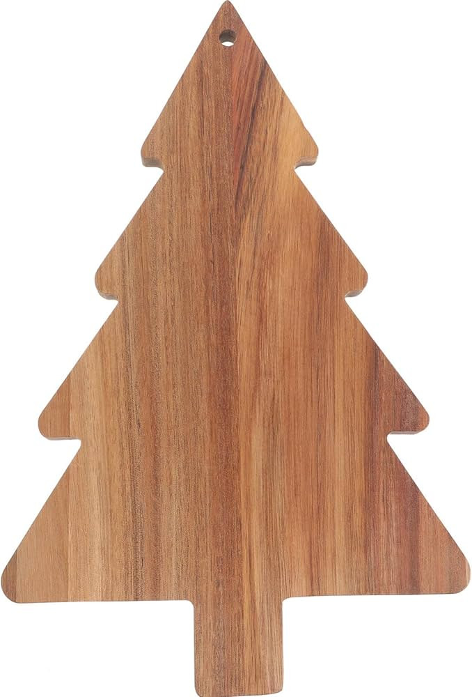 Lurrose Christmas Cutting Board Charcuterie Board Christmas Tree Wood Serving Board Chopping Boar... | Amazon (US)