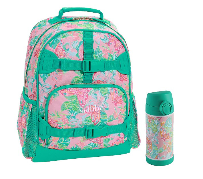 Mackenzie Lilly Pulitzer Isle Be Back Backpack & Water Bottle Bundle, Set of 2 | Pottery Barn Kids