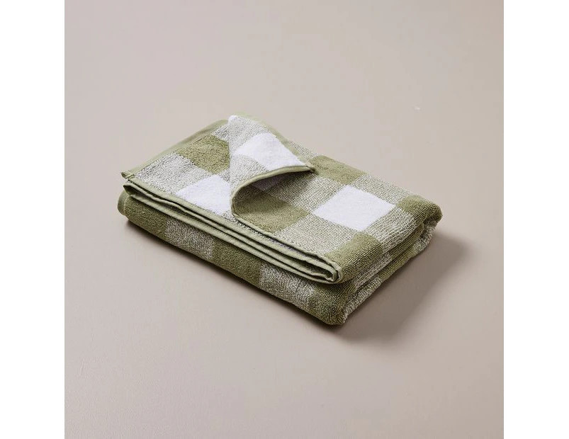 Target Gingham Bath Towel - Brenn - Green | Catch.com.au