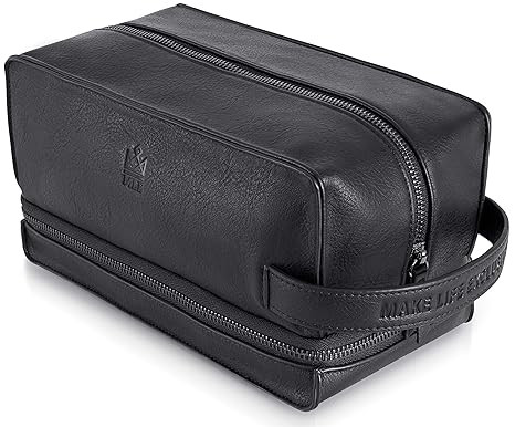 Leather Toiletry Bag for Men, Gift For Men, Mens Travel Bag Toiletry, Leather Shaving Bag, Leathe... | Amazon (US)