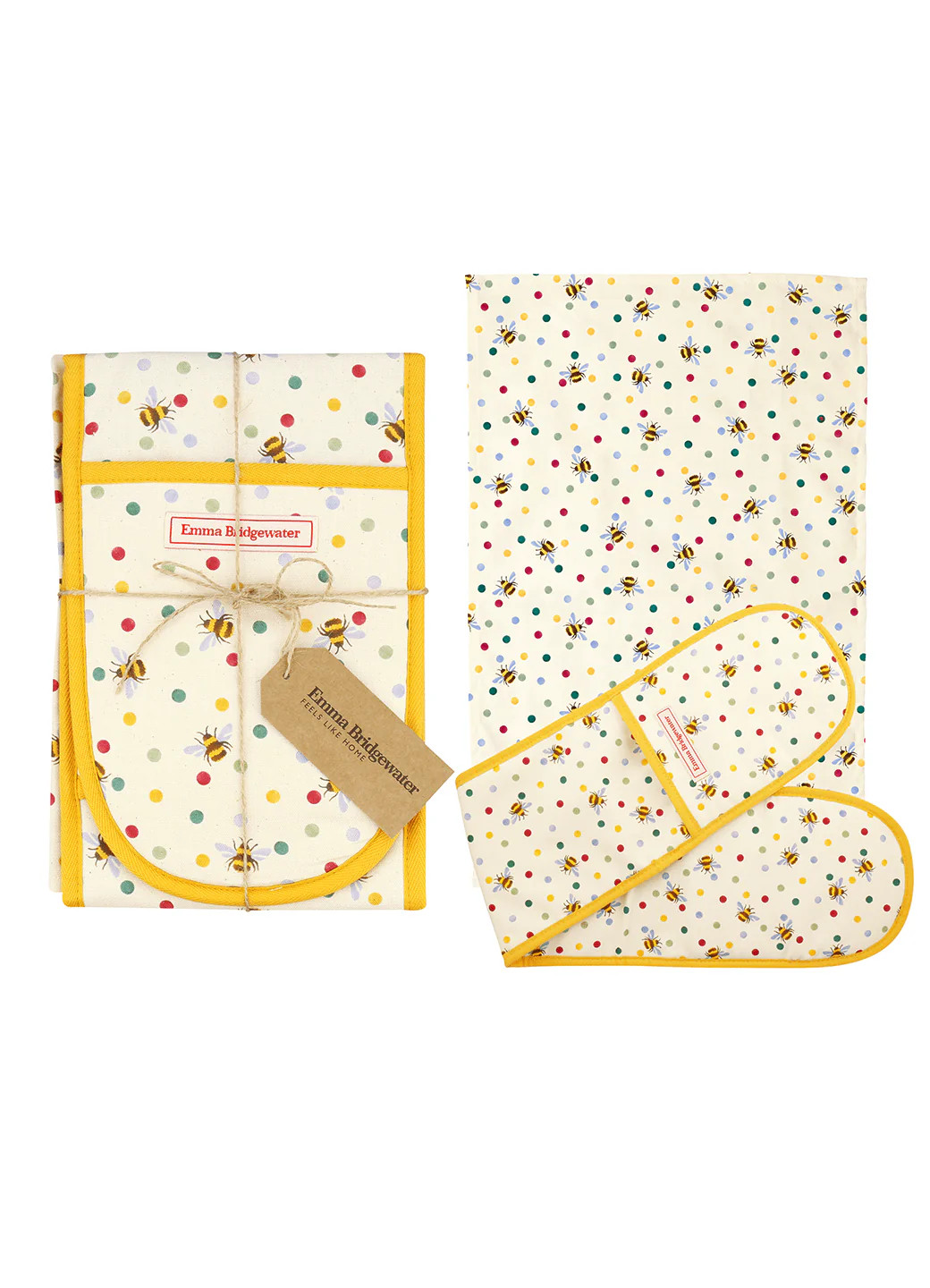 Bumblebee Double Oven Glove & Tea Towel Set | Emma Bridgewater (UK)