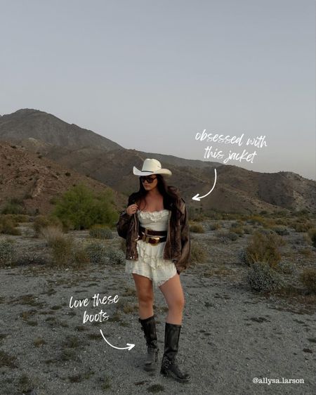 Coachella outfit, stagecoach outfit, country concert outfit, neutral outfit, leather boots 

#LTKSeasonal #LTKFestival #LTKstyletip