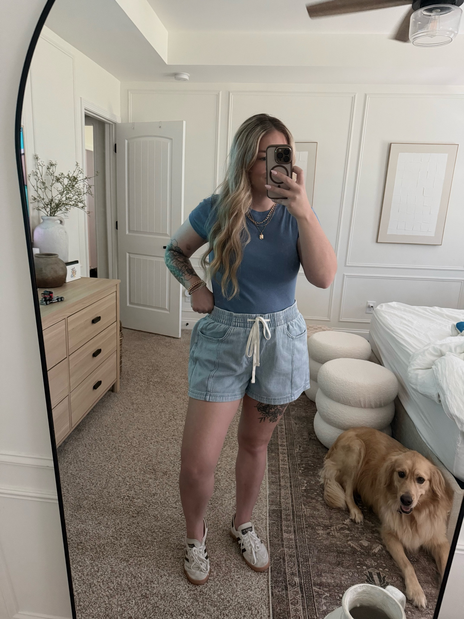 New @ Target! These drawstring shorts are so comfy and have a stretchy waistband! My jewelry is also currently 30% off! 

Target fashion 
Target style 
Target finds
Spring outfit
Outfit inspo
Midsize outfit 
Comfy casual style 

#LTKSaleAlert #LTKMidsize #LTKStyleTip