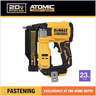 ATOMIC 20V MAX Lithium Ion Cordless 23 Gauge Pin Nailer Tool Only | The Home Depot