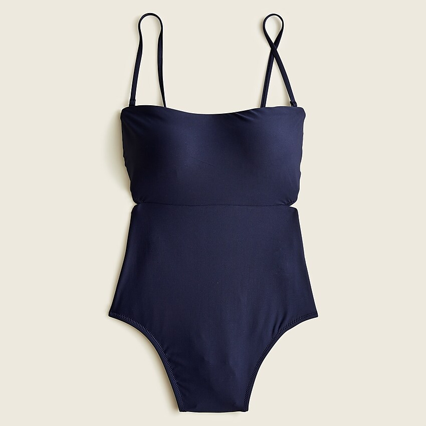 Cutout tie-back one-piece | J. Crew US