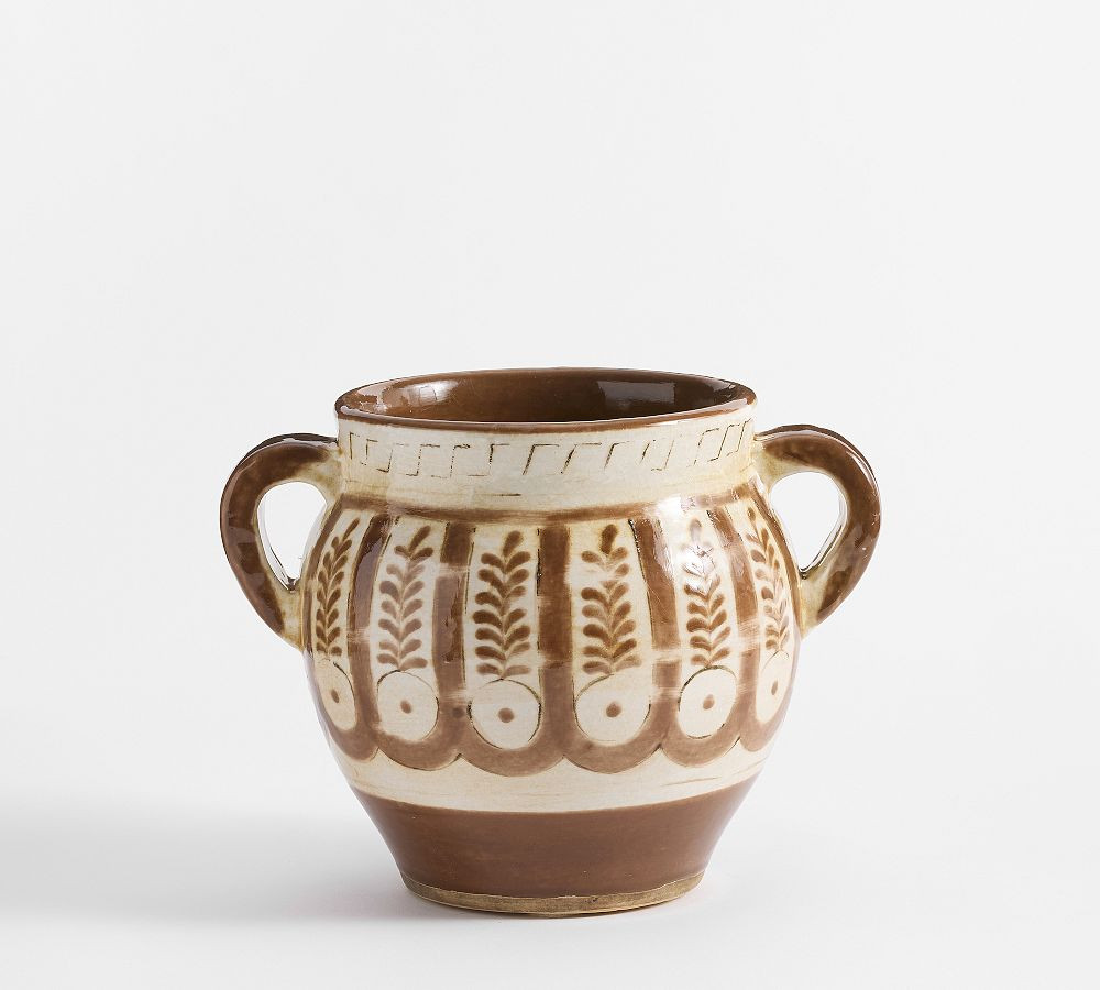 Brown Printed Vase | Pottery Barn (US)