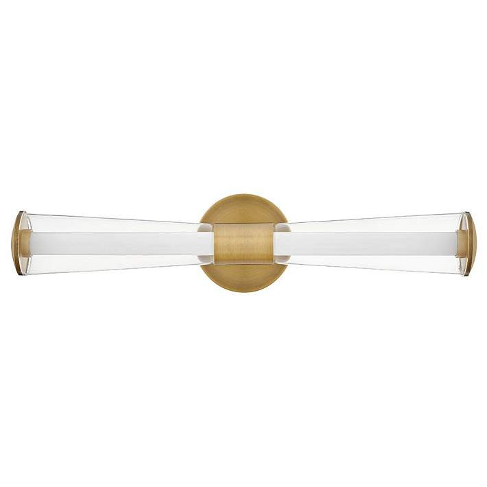 Hinkley - Bath Elin Medium LED Vanity- Lacquered Brass - #003N5 | Lamps Plus | Lamps Plus