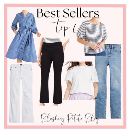 Favorites from last week!✨

Dress- xs (runs a little big)
White jeans- 24 reg (tts, petite sizing fits more cropped)
Black pants- 00P (tts)
White top- xs (tts)
Striped top- xs (fits mostly tts, just runs a little short)
Straight jeans- 24P (tts) so comfortable!

#LTKstyletip #LTKSeasonal #LTKsalealert