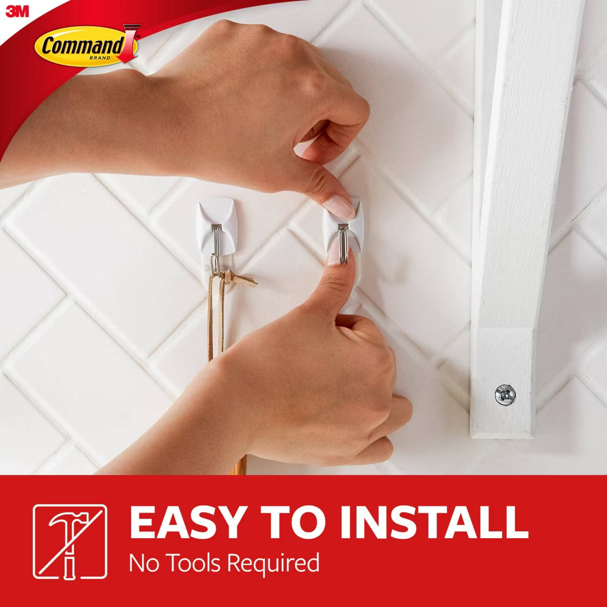 Command Small Wire Hooks Value Pack, Damage Free Hanging of Christmas Decorations, 6 Hooks: Adhes... | Target