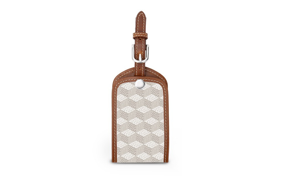 Landry Luggage Tag - Monogram Stripe - 45.00 | Barrington Gifts
