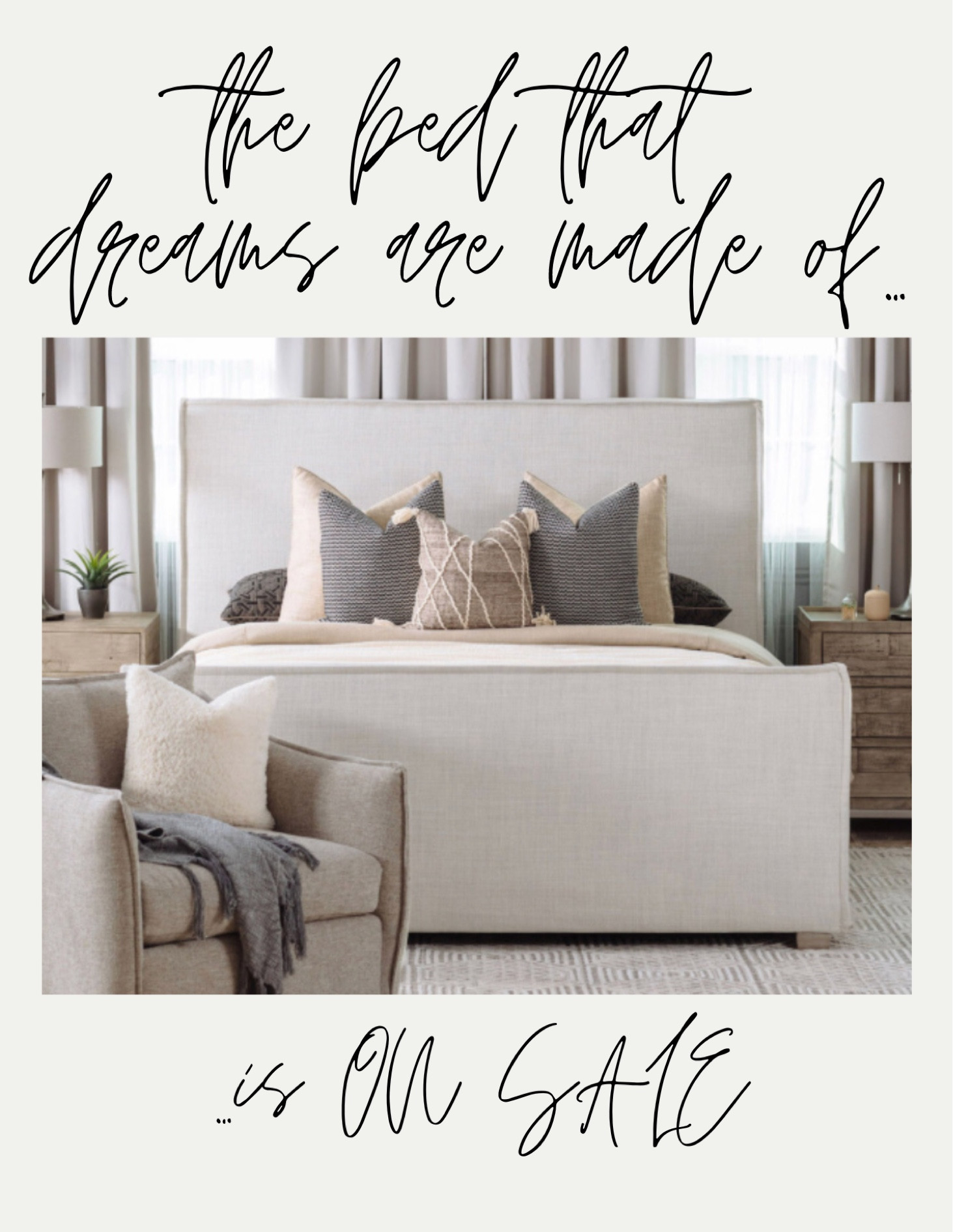 My favorite bed ever! It’s for sale at several retailers from Neiman Marcus to Macys to Wayfair but it’s the best price at the Wayfair WayDale sale! 

Upholstered bed
Footboard and headboard
Neutral bed
Linen bed


#LTKsalealert #LTKhome