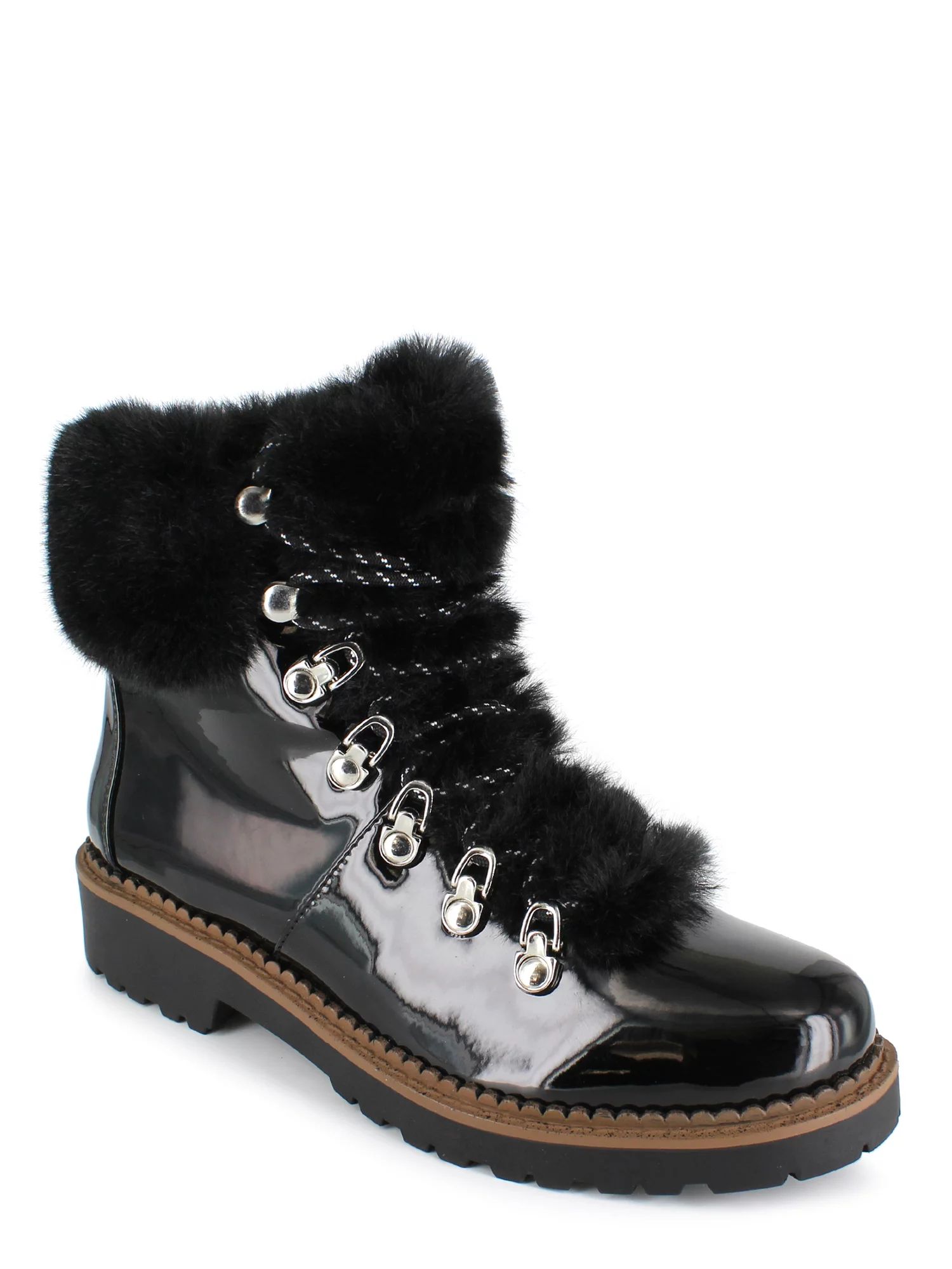 PORTLAND by Portland Boot Company - PORTLAND by Portland Boot Company Faux Fur Lace Up Boot (Wome... | Walmart (US)