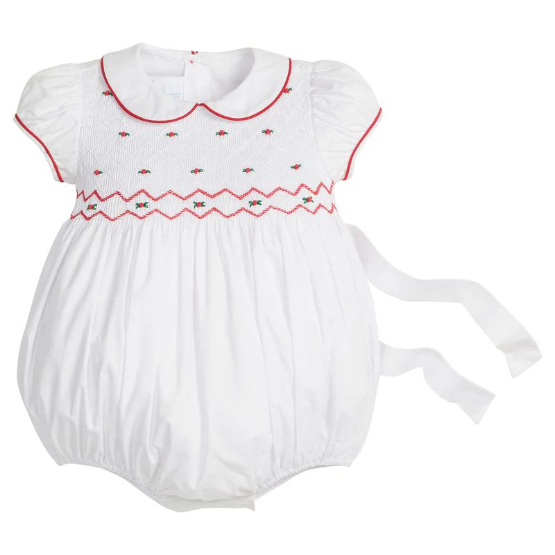 Little English Bennett Bubble - Mistletoe Tartan | JoJo Mommy