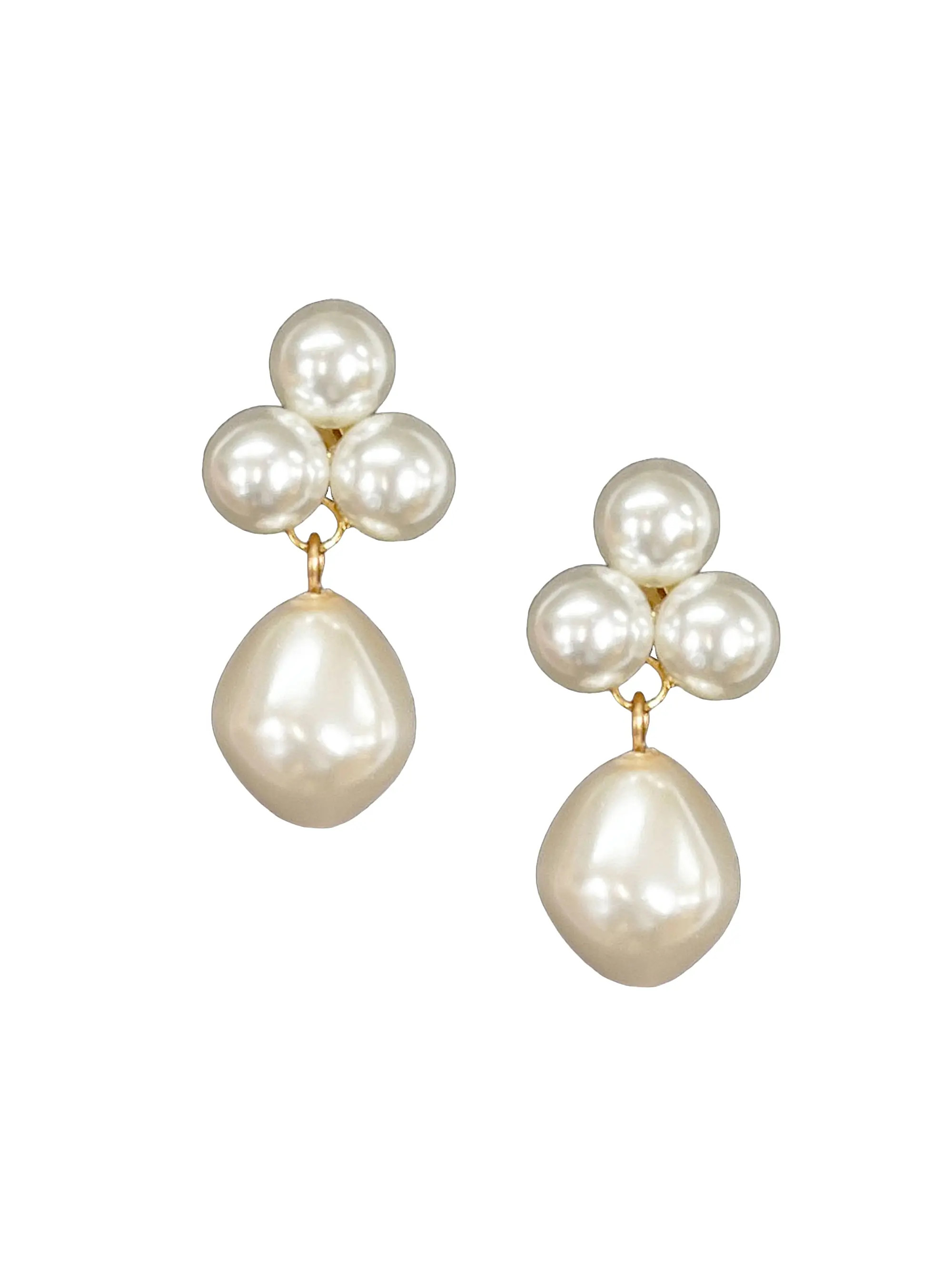 Goldtone & Imitation Pearl Drop Earrings | Saks Fifth Avenue
