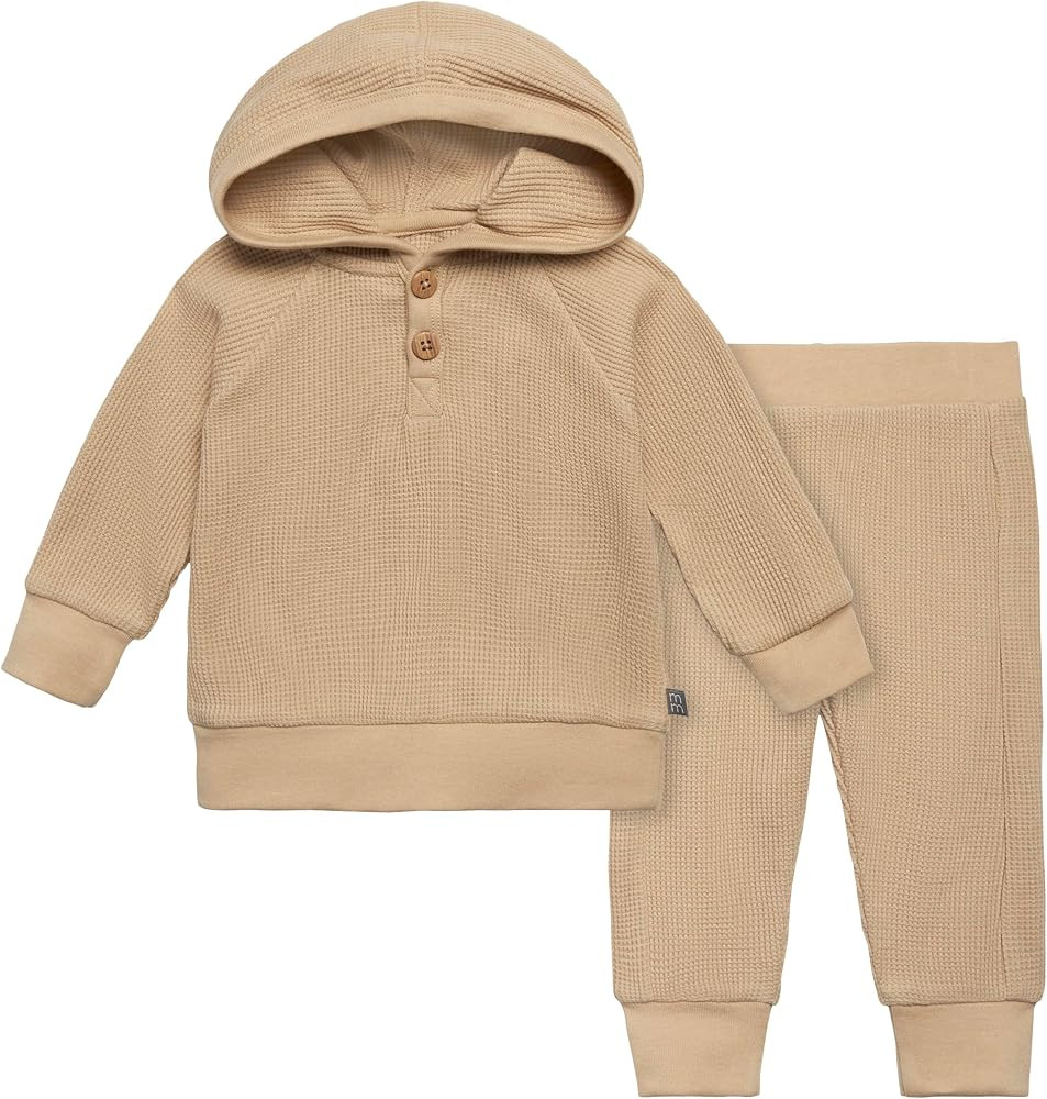 Modern Moments by Gerber Baby Girls Mini-Waffle 2 Piece Hoodie and Pant Set | Amazon (US)