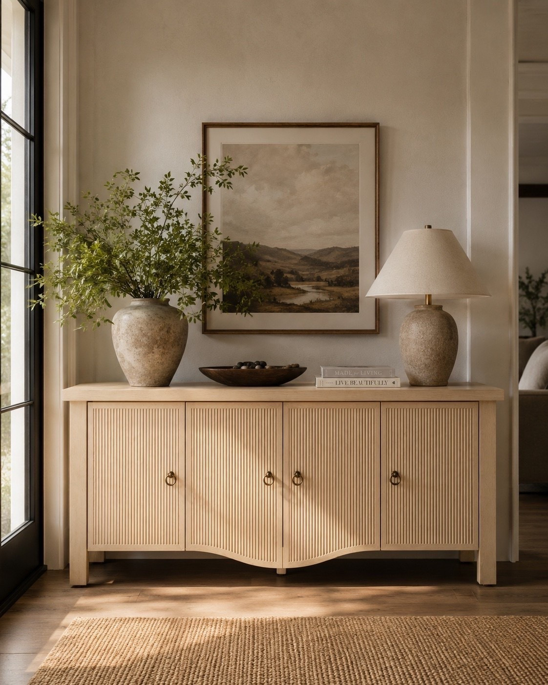 This might be one of the prettiest Target finds I’ve seen lately. The fluted detail, warm wood finish, and timeless silhouette make it look custom for a fraction of the price. 🤎

#LTKSaleAlert #LTKHome