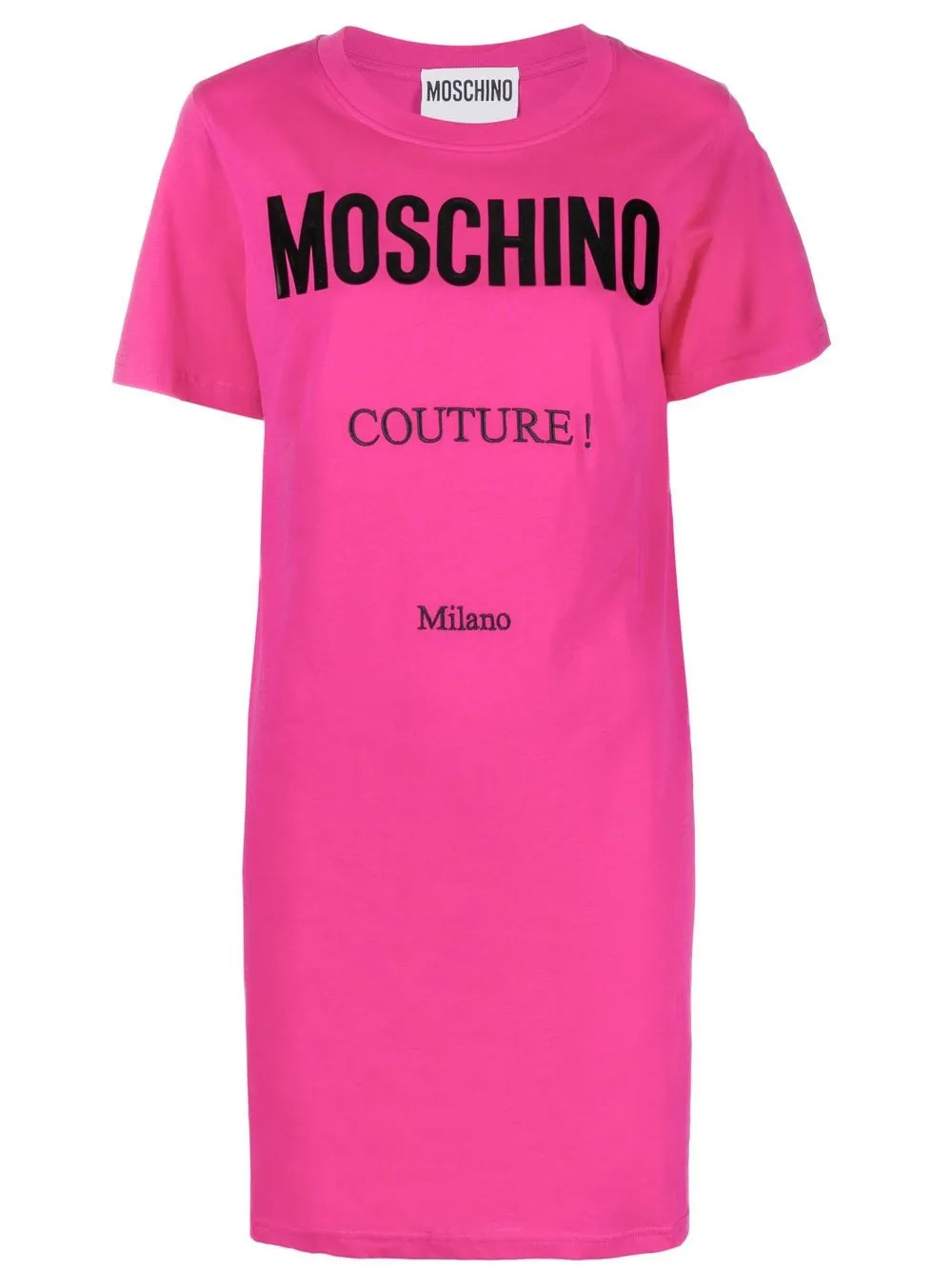 Moschino logo-print T-shirt Dress - Farfetch | Farfetch Global