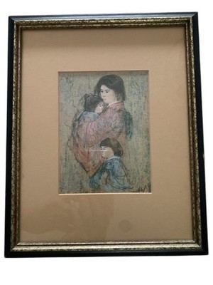 Edna Hibel Signed Lithograph “Mother & Child” Framed Vintage Art Print | eBay US