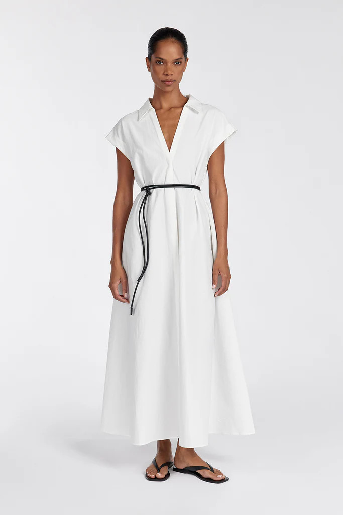 KAYLYN WHITE SHIRT DRESS | DISSH