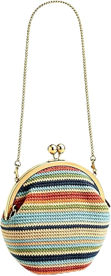 Kiss Lock Pouch Kisslock Clutch Pursetrendy Shoulder Crossbody Bag Evening Handbag For Work Trave... | Amazon (US)