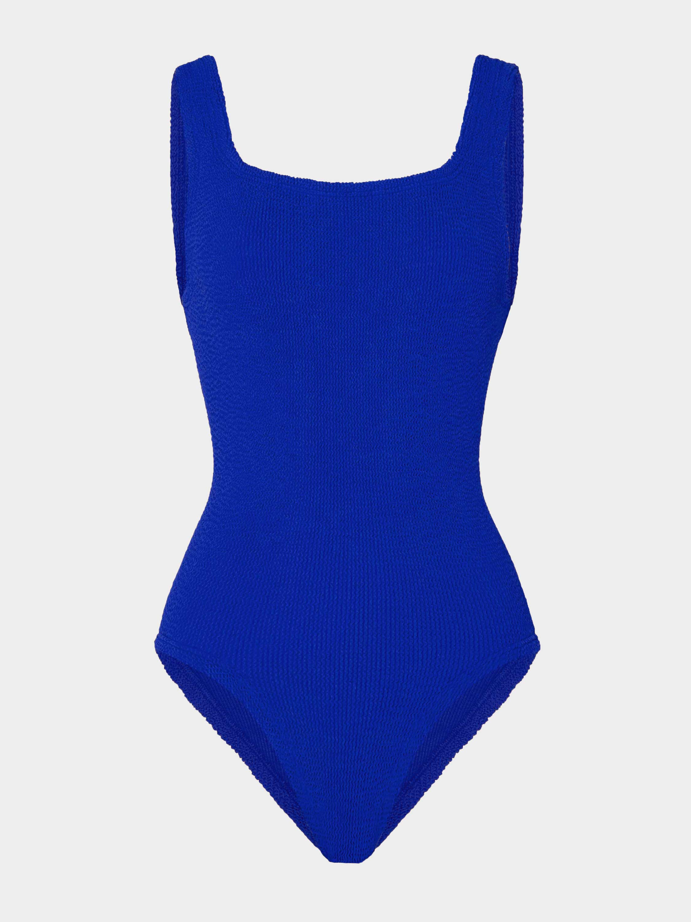 Coverage Square Neck Swim | Royal Blue | Original Crinkle™ One Size Swimwear | Hunza G - Royal Blue / One size / EUR | HUNZA G