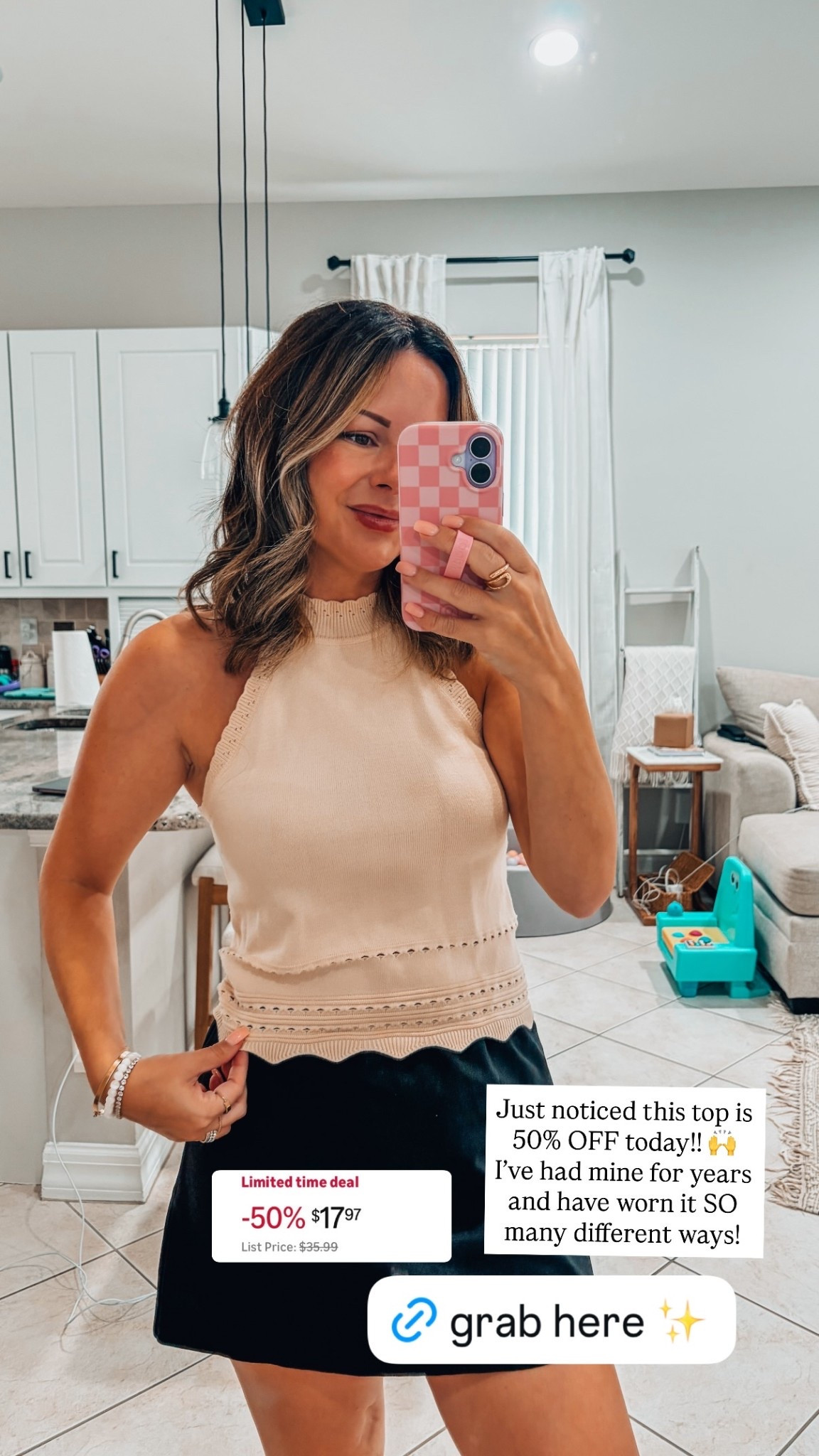 Just noticed this top is 50% OFF today!! 🙌 I’ve had mine for years and have worn it SO many different ways!

#LTKootd #LTKSaleAlert #LTKSeasonal